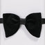 Cotton Velvet Pre-Tied Bow Tie - Black