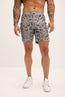 Cut-out Fitted Leather Shorts - Grey