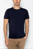 Fitted Lightweight Crew-Neck T-Shirt - Navy