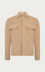 Linen Blend Utility Shirt Jacket - Vizon