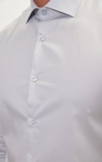 Pure Cotton Dress Shirt - Grey