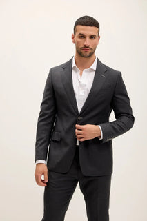 R260R - 100% Wool Suit - Charcoal