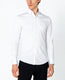 Wrinkle Free Tapered Travel  Dress Shirt - White